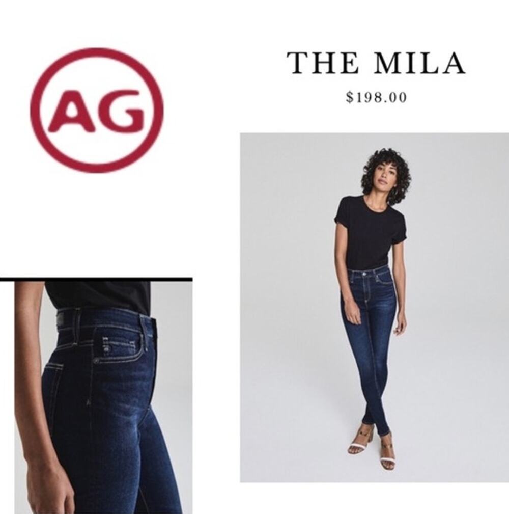 ADRIANO GOLDSCHMIED Mila Ankle Super High Rise Skinny Jeans